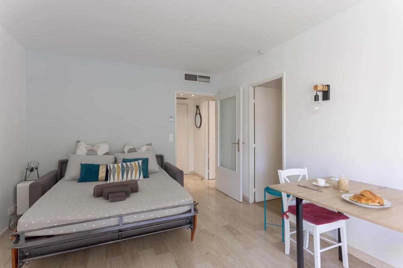 Cosy Studio - Centre Cannes - Terrasse - Clim - Wifi Zewnętrze zdjęcie